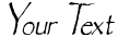 "Your Text" rendered in the Chalk-Condensed font