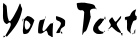 "Your Text" rendered in the Chalk-Light font