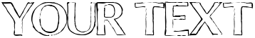 "Your Text" rendered in the Chalk Line font