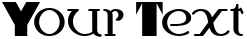 "Your Text" rendered in the ChalkAndCheeseNF font