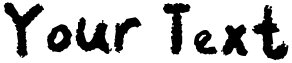 "Your Text" rendered in the Chalky Chicken font