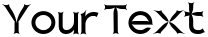 "Your Text" rendered in the Charger Zwolnij Panike font