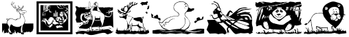 "Your Text" rendered in the ChildrenAnimalsFriends font
