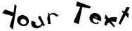 "Your Text" rendered in the CIRCLINEcrazyjumped font