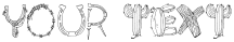 "Your Text" rendered in the CK Cowboys & Indians font