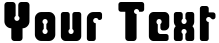 "Your Text" rendered in the Clipe font