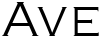 "Ave" rendered in the Conga font