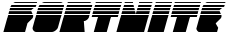 "Fortnite" rendered in the Contour of Duty Halftone Italic font