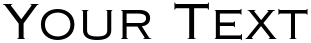"Your Text" rendered in the Copperplate Gothic Std font
