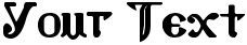 "Your Text" rendered in the Coptic Eyes Latin font