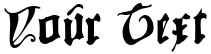 "Your Text" rendered in the CowboyCaxton font
