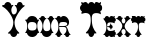 "Your Text" rendered in the CowboyThin font