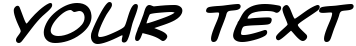"Your Text" rendered in the CrimeFighter BB font