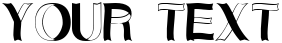"Your Text" rendered in the CurlyRibbons font