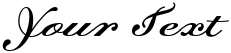 "Your Text" rendered in the Dalliance font