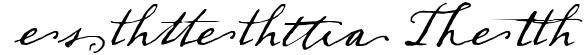 "Aesthetic Text" rendered in the Dear Sarah font