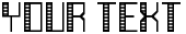 "Your Text" rendered in the Deco Future Inline font