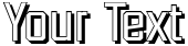 "Your Text" rendered in the DiamanteShadow font