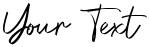"Your Text" rendered in the DianaWebber Script DEMO font