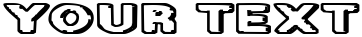"Your Text" rendered in the Diet Dr. Creep font