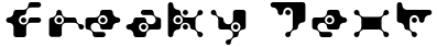 "Freaky Text" rendered in the DigitalWaste font