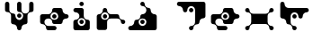 "Weird Text" rendered in the DigitalWaste font
