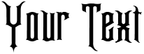 "Your Text" rendered in the Disney Haunted Mansion 2 font