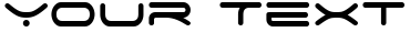"Your Text" rendered in the Disney Mission Space font