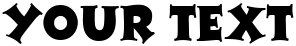 "Your Text" rendered in the Disney Toon Town font