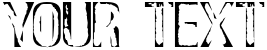 "Your Text" rendered in the DS Stamp Cyr font