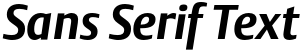 "Sans Serif Text" rendered in the DTL Argo font