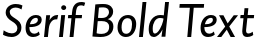 "Serif Bold Text" rendered in the DTL Caspari font
