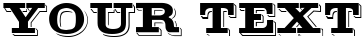 "Your Text" rendered in the Eastend 1 font