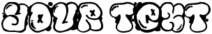 "Your Text" rendered in the El&Font Bubble font