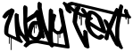 "Wavy Text" rendered in the "eL&FoNt(?rBAN CallIgRAPhy!" font