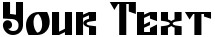 "Your Text" rendered in the Empyra font
