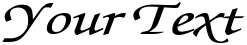 "Your Text" rendered in the ExchequerScriptExtended font