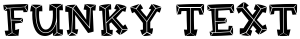 "Funky Text" rendered in the FinkBold font