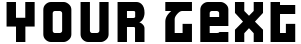 "Your Text" rendered in the Formula font