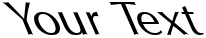 "Your Text" rendered in the Friends 29 font