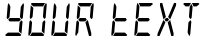 "Your Text" rendered in the Frozen Crystal font