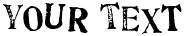 "Your Text" rendered in the Fulton Artistamp Trial font