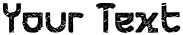 "Your Text" rendered in the Futurex Apocalypse font