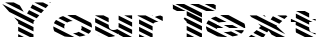 "Your Text" rendered in the FZ JAZZY 36 STRIPED EX font