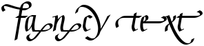 "Fancy Text" rendered in the Gaius LT font