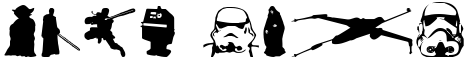 "Your Text" rendered in the Galaxy Far Far Away font