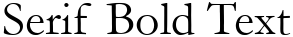 "Serif Bold Text" rendered in the Garamond font