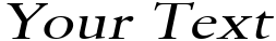 "Your Text" rendered in the Garrick Wide font