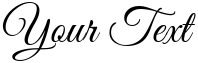 "Your Text" rendered in the GoodVibrations font