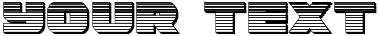 "Your Text" rendered in the Guardian Chrome font
